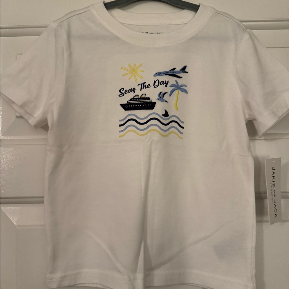 Janie and Jack White Nautical Kids T-Shirt